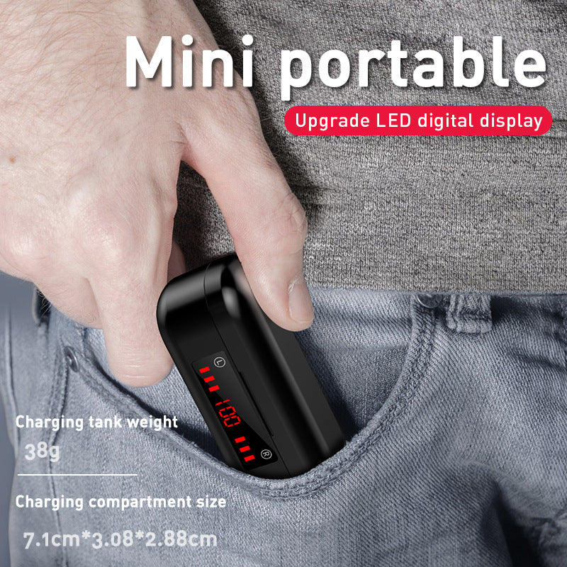 M7 Binaural Bluetooth Headset with Digital Display and Charging Compartment