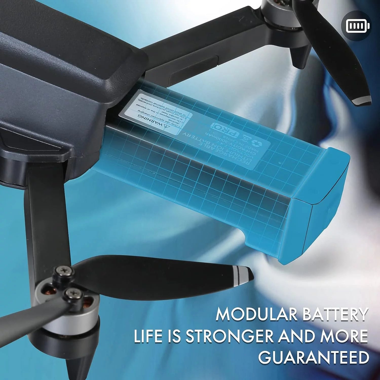 HHD Drone with 4K Camera for Adults and Beginners, 5G Wifi Transmission, 40 Minutes Flight Time,Black