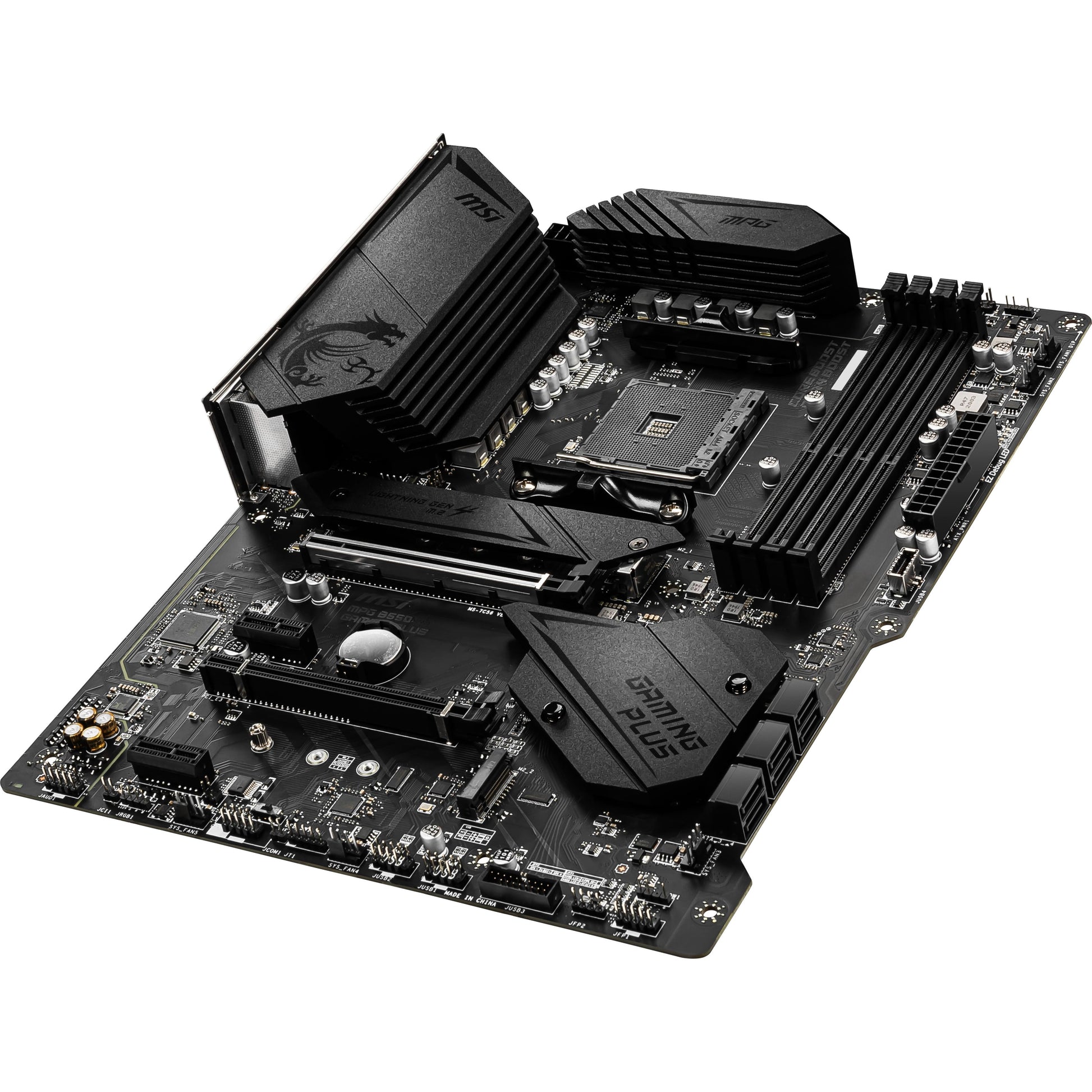 MPG B550 Gaming Plus AM4 ATX Motherboard for AMD Ryzen 5000/4000G/3000 with SATA 6Gb/s and DDR4 Support