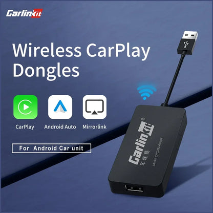 Hot Sale  USB Wireless&Wired Carplay Dongle Android Auto AI Box Mirrorlink Car Multimedia Player Bluetooth Auto Connect
