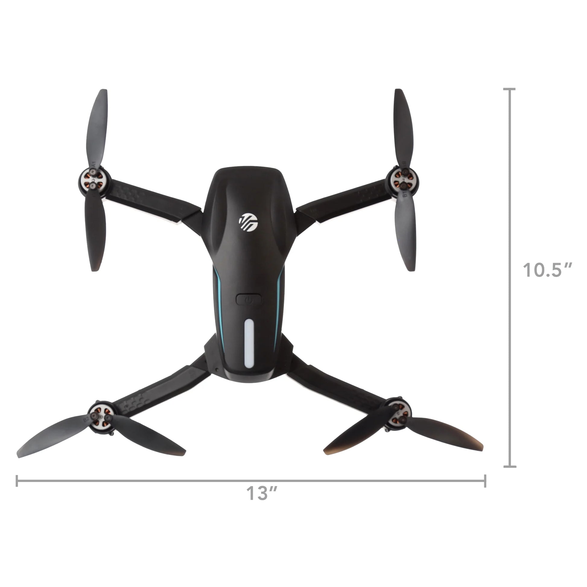 Sky Flow 4K Aerial Camera Drone Image Stabilization & Carrying Case, Black