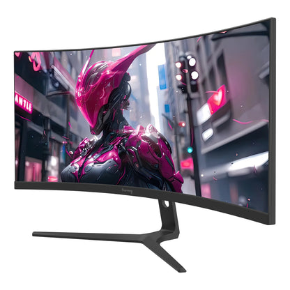 30" 200Hz Curved Gaming Monitor, WFHD 2560X1080, 1500R,21:9, Freesync, Low Blue Light, Wall-Mountable, HDMI/DP, Black