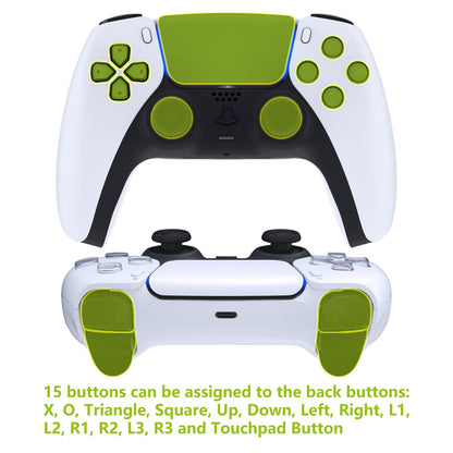 Textured Black Back Paddles Programmable Rise V4 Remap Kit for PS5 Controllers BDM-030/040/050/060 - Redesigned Upgrade Board with Back Shell Buttons Attachment (Controller Not Included)