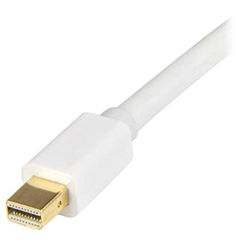 Startech 3Ft Passive Mini DP to HDMI Cable, 4K 30Hz, White (MDP2HDMM1MW) | 1M, Mdp to HDMI Adapter with Built-In Cable, Ultra HD 4K, Plug-And-Play, Male to Male, No Power Adapter