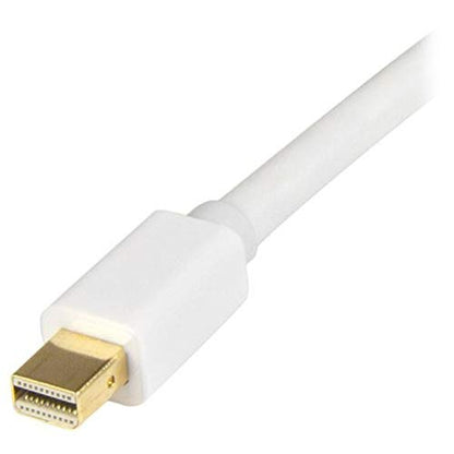 Startech 3Ft Passive Mini DP to HDMI Cable, 4K 30Hz, White (MDP2HDMM1MW) | 1M, Mdp to HDMI Adapter with Built-In Cable, Ultra HD 4K, Plug-And-Play, Male to Male, No Power Adapter