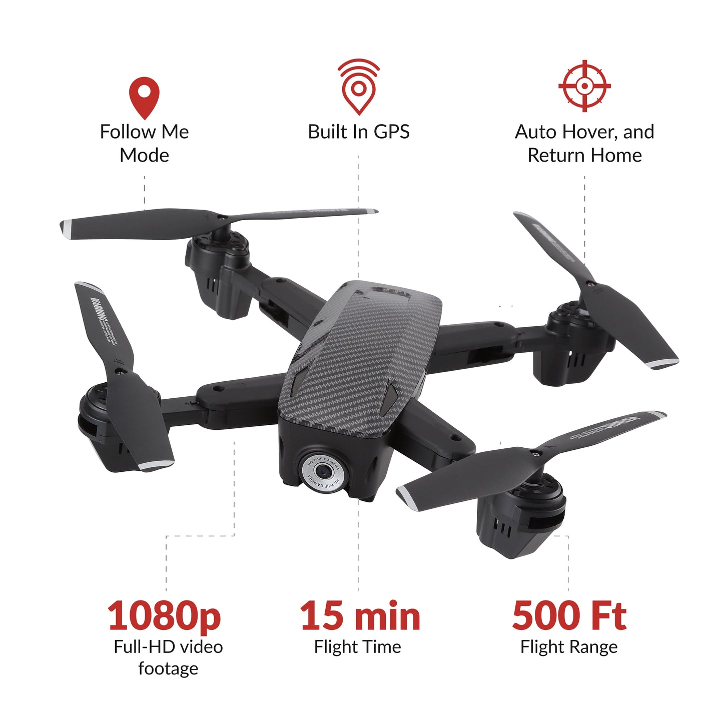 Skyhawk 1080P HD Video Recording Aerial Drone