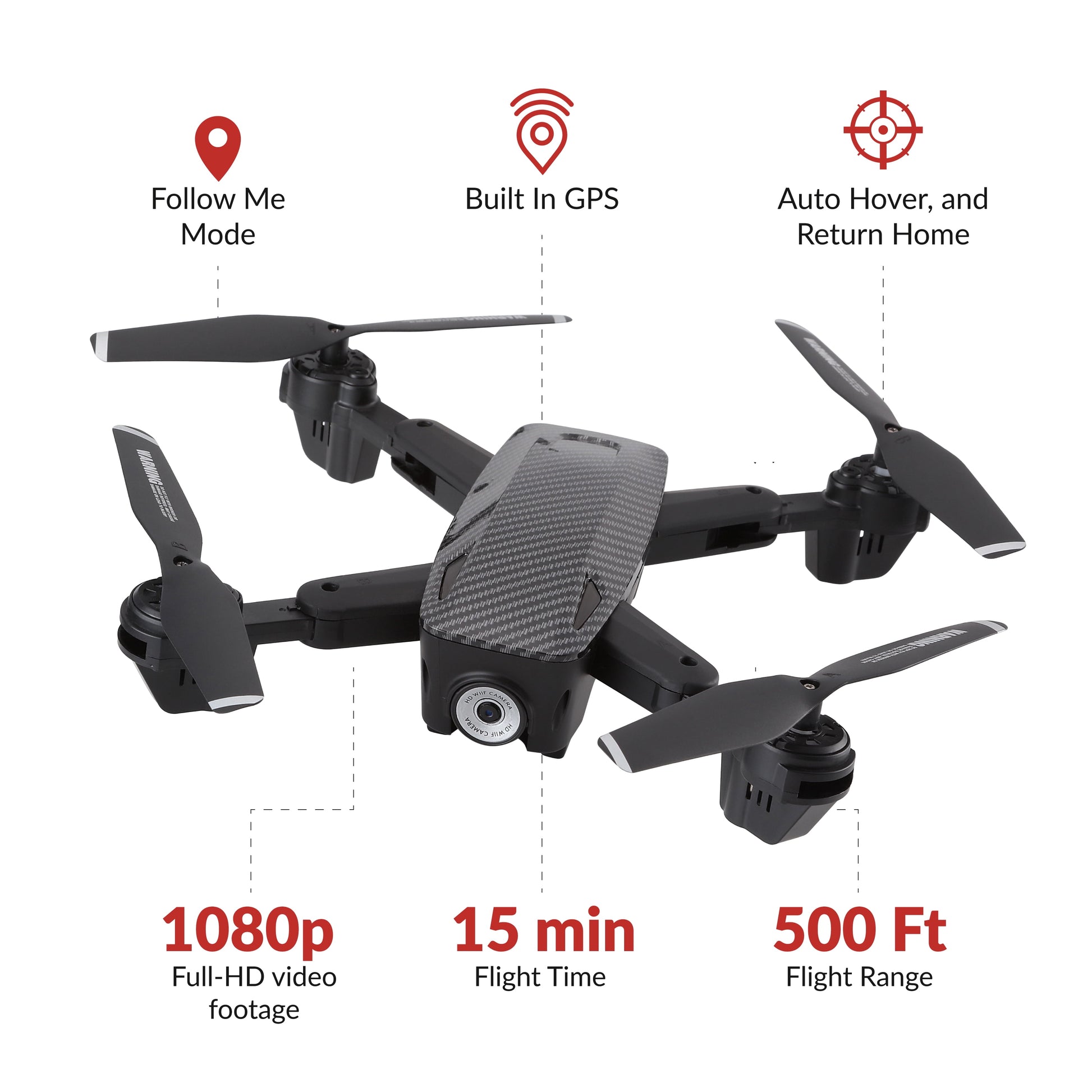 Skyhawk 1080P HD Video Recording Aerial Drone