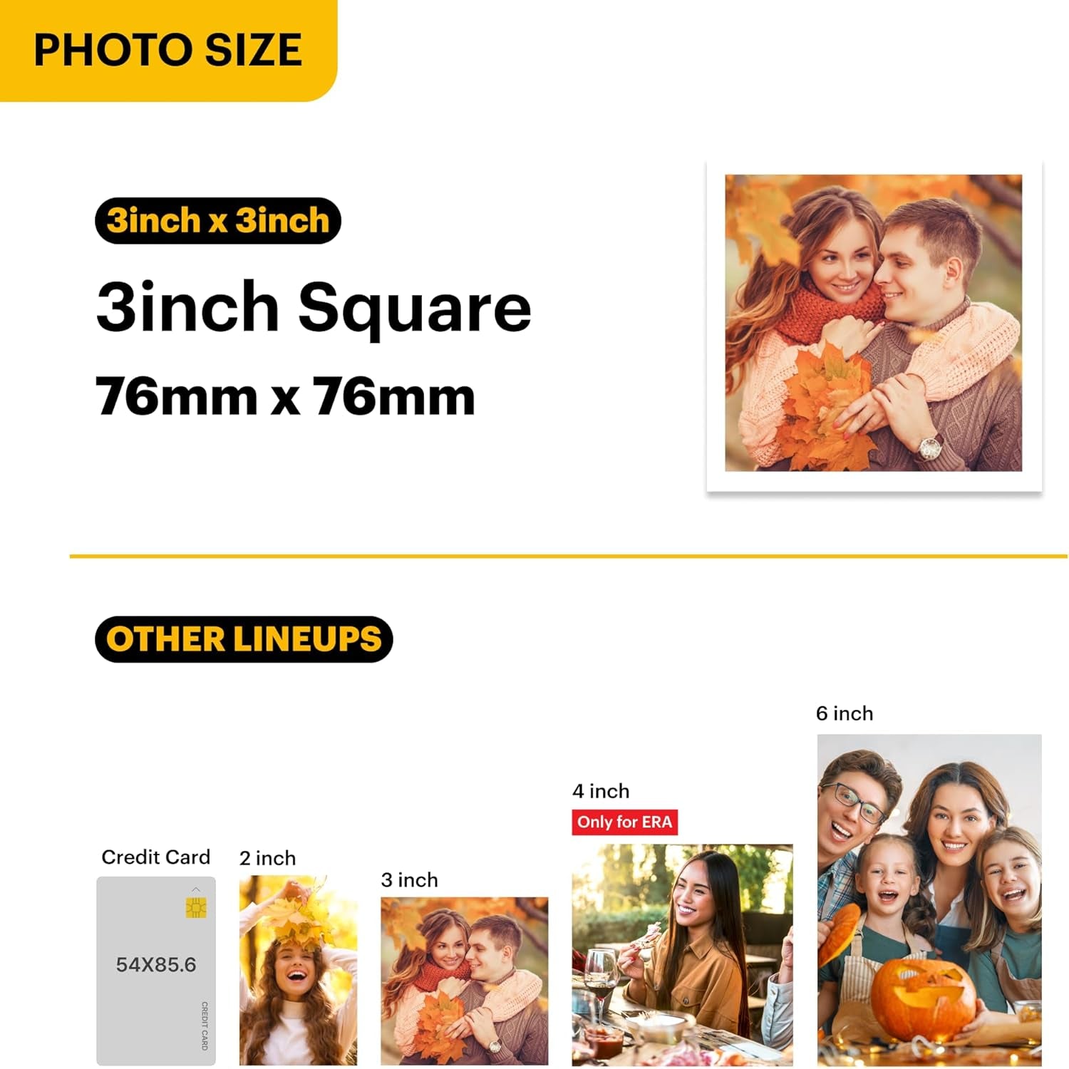 KODAK Mini 3 Retro 4PASS Portable Photo Printer (3X3 Inches) + 8 Sheets, White