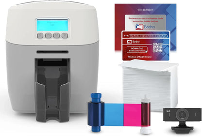 Magicard 600 Single Sided ID Card Printer & Complete Supplies Package ID Software - Gold Edition