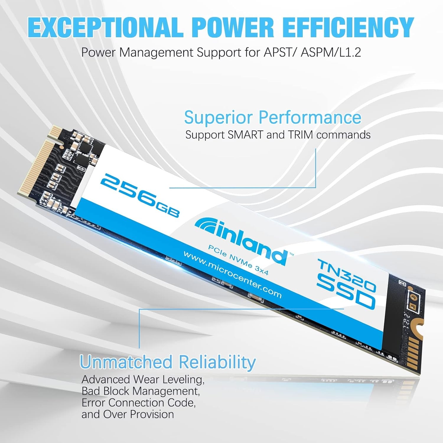 TN320 256GB Nvme M.2 Pcie Gen3X4 2280 Internal Solid State Drive SSD | up to 2,000Mb/S Read 1,600Mb/S Write, 5X Speed of SATA III, 3D NAND, Shock-Resistance, Storage for Laptop & PC Desktop