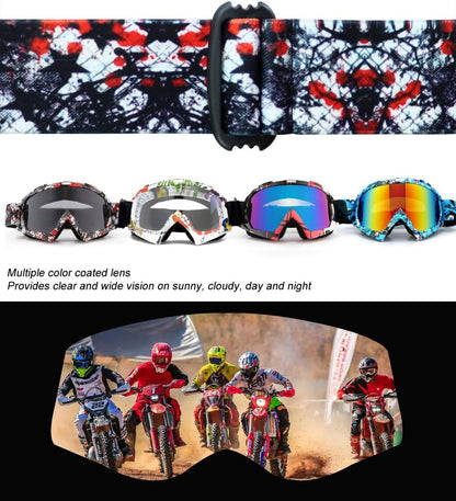 Dirt Bike and ATV Goggles - Offroad Motorcycle Helmet Motocross Eyewear | UV Protection, Windproof, Dust and Scratch Resistant, Anti-Fog UTV Goggles for Men, Women, and Youth