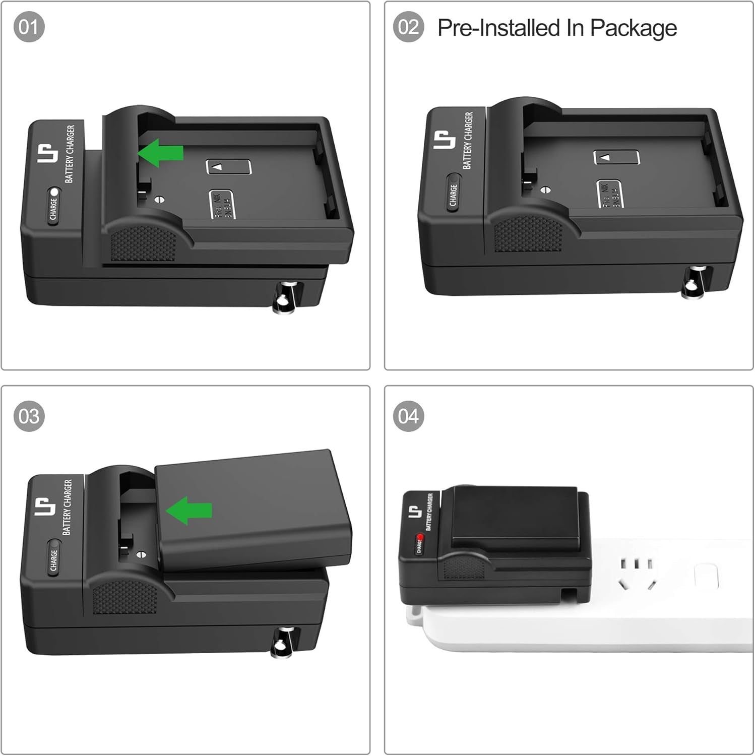 EN-EL14 EN El14A Battery and Charger Pack | for Nikon D3500, D5600, D3300, D5100, D5500, D3100, D3200,D5200, D5300, D3400, DF, Cooix P7000, P7100, P7700, P7800 Cameras