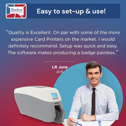 Magicard 600 Single Sided ID Card Printer & Complete Supplies Package ID Software - Gold Edition