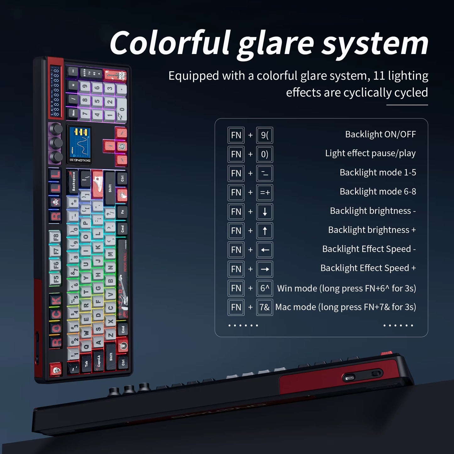 SKYLOONG GK104 Pro Wireless Mechanical Keyboard 100% Custom Keyboard Hot-Swapp Low-Noise Switch for PC Gamer Office Accessories