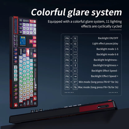 SKYLOONG GK104 Pro Wireless Mechanical Keyboard 100% Custom Keyboard Hot-Swapp Low-Noise Switch for PC Gamer Office Accessories