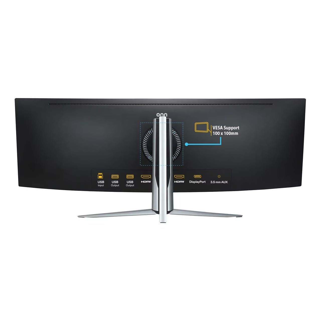 49" 3840 X 1080P Curved Dual FHD Gaming Monitor, Black, 100133225