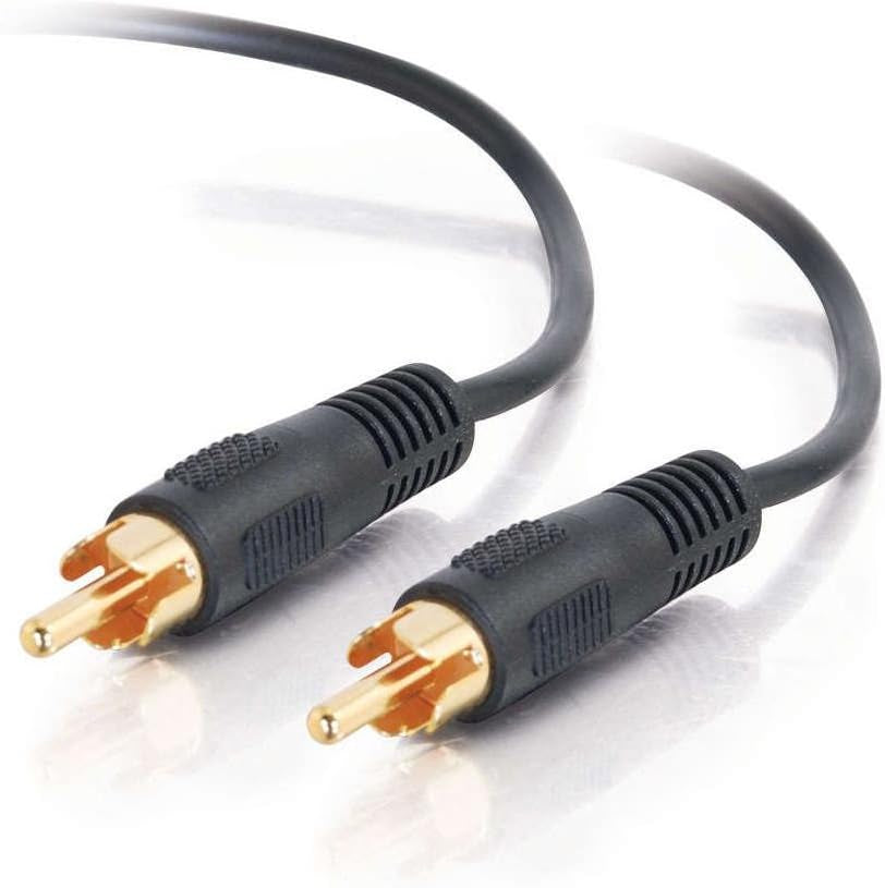 03168 Value Series Mono RCA Audio Cable, Black (12 Feet, 3.65 Meters)
