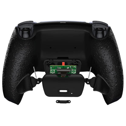 Textured Black Back Paddles Programmable Rise V4 Remap Kit for PS5 Controllers BDM-030/040/050/060 - Redesigned Upgrade Board with Back Shell Buttons Attachment (Controller Not Included)