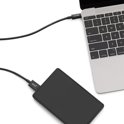 USB-C to Micro USB 3.1 Gen 2 Fast Charging Cable, 10Gbps High-Speed Data Transfer, Compatible with External Hard Drive, 3 Foot, Black