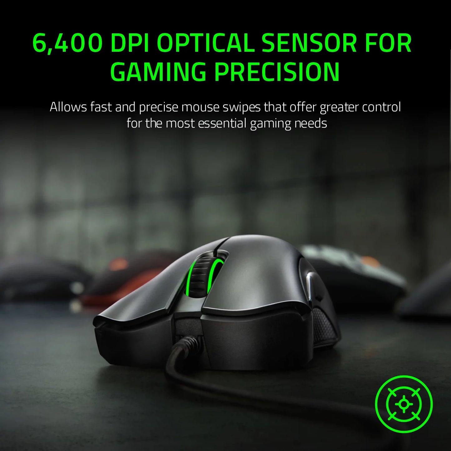 DEATHADDER ESSENTIAL - ERGONOMIC Wired Gaming Mouse -Black