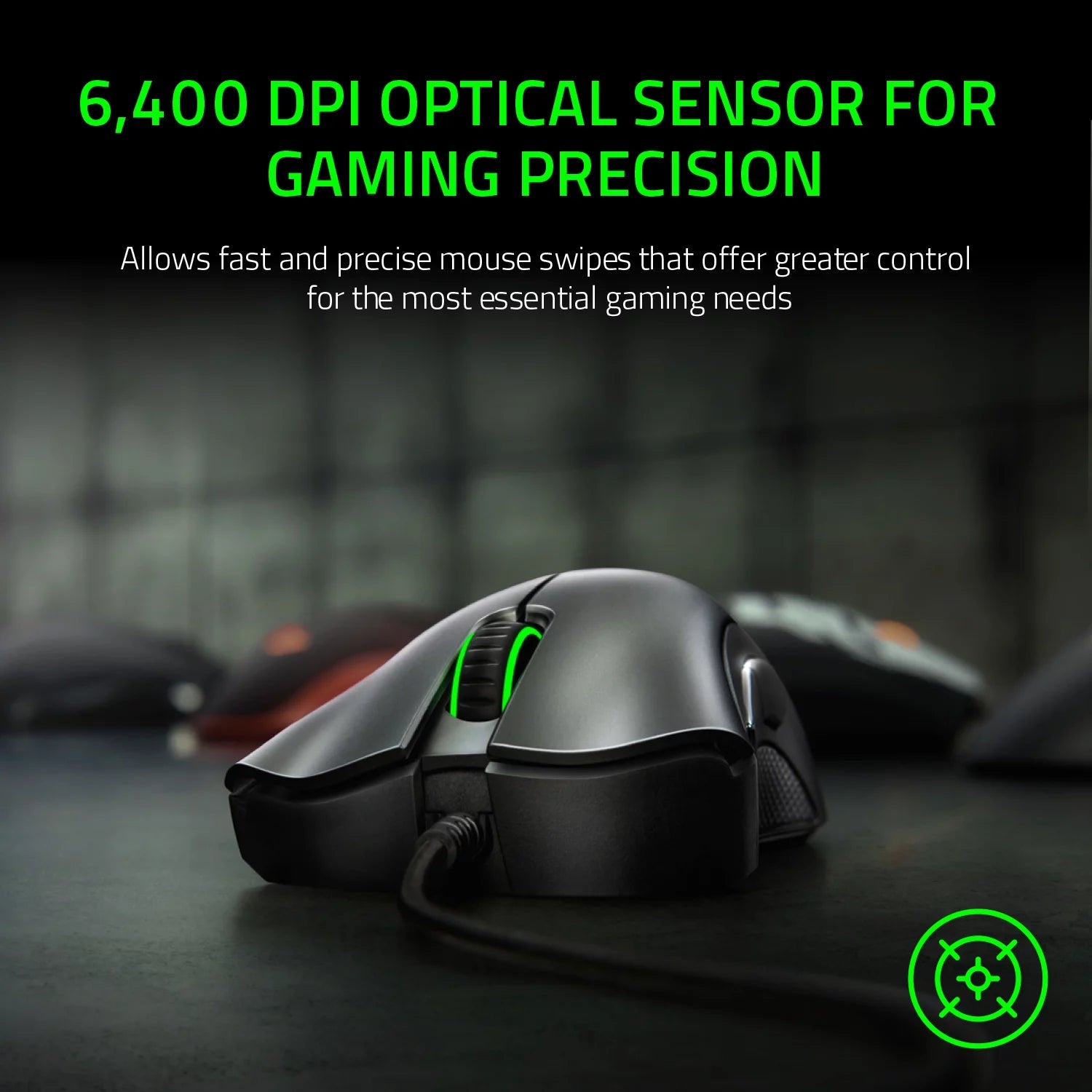 DEATHADDER ESSENTIAL - ERGONOMIC Wired Gaming Mouse -Black