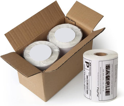 [2 Rolls, 440 Labels] 4”X 6” Postage Thermal Shipping Labels 4X6 Thermal Labels Roll Compatible with Dymo 4XL 1744907 Labelwriter
