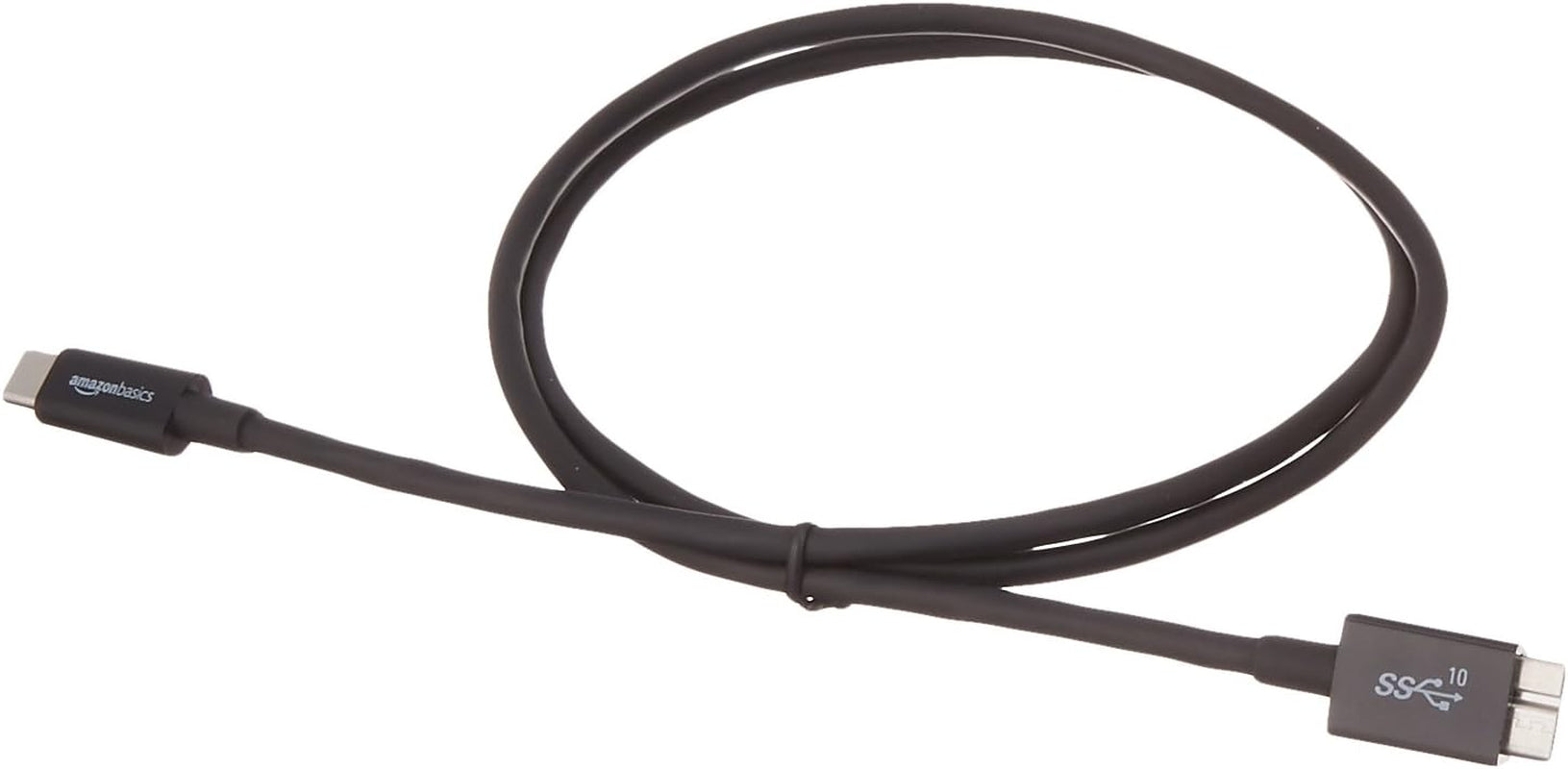 USB-C to Micro USB 3.1 Gen 2 Fast Charging Cable, 10Gbps High-Speed Data Transfer, Compatible with External Hard Drive, 3 Foot, Black