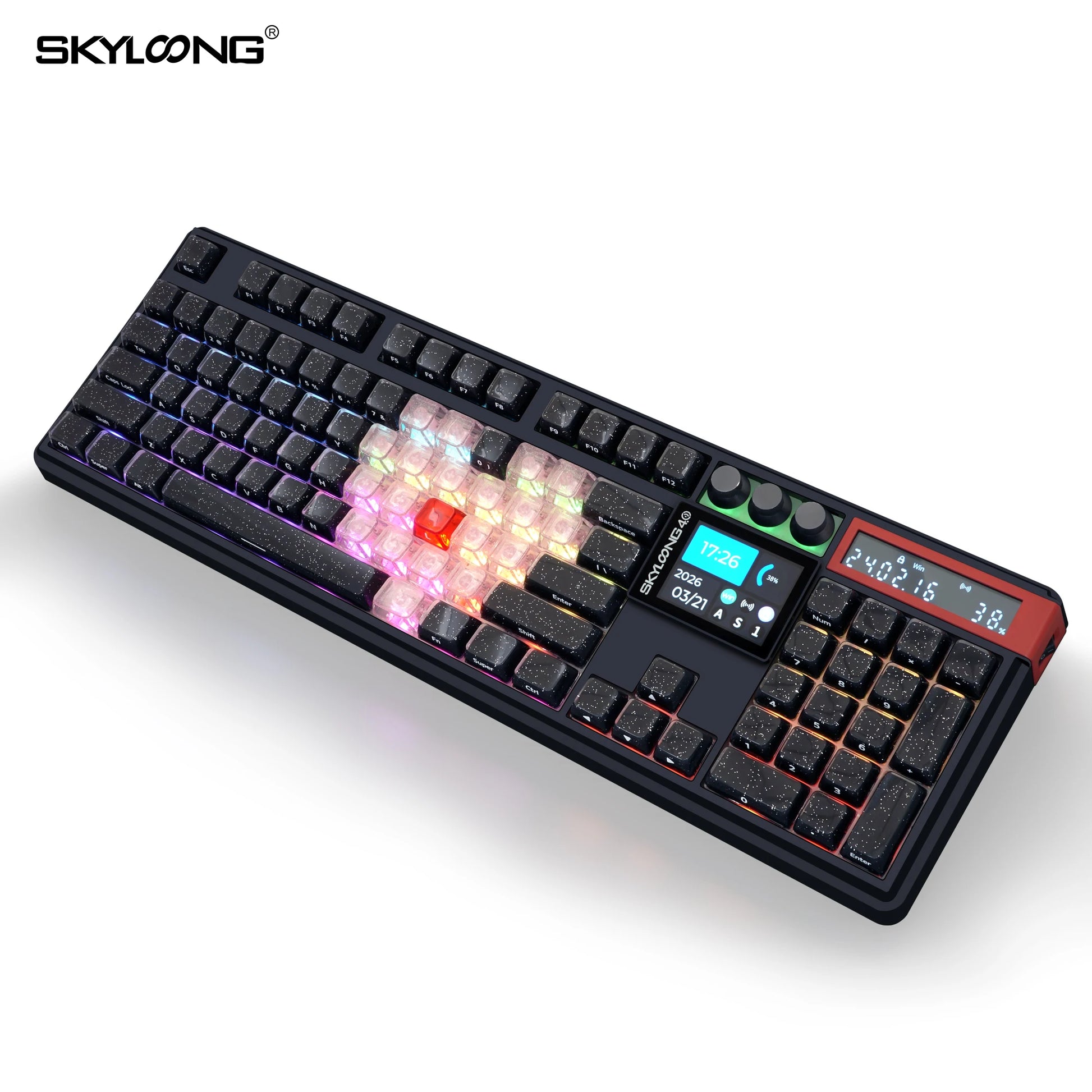 SKYLOONG GK104 Pro Wireless Mechanical Keyboard 100% Custom Keyboard Hot-Swapp Low-Noise Switch for PC Gamer Office Accessories
