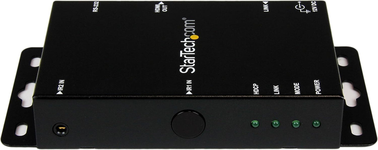 Startech.Com 330 Ft. (100 M) HDMI over Cat5E / CAT6 Hdbaset Extender - UHD 4K - IR Extension - RS232 Extension - Power over Ethernet (ST121UTPHD2)