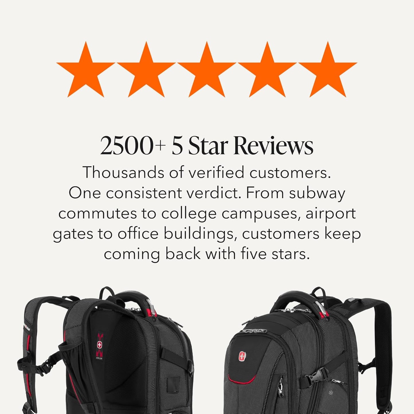 Travel Tech Elite Laptop Backpack – Fits Laptops up to 16” – Scansmart Tsa-Friendly Backpack with USB Port, Shoe Compartment & Organizer Pockets – Black Dot