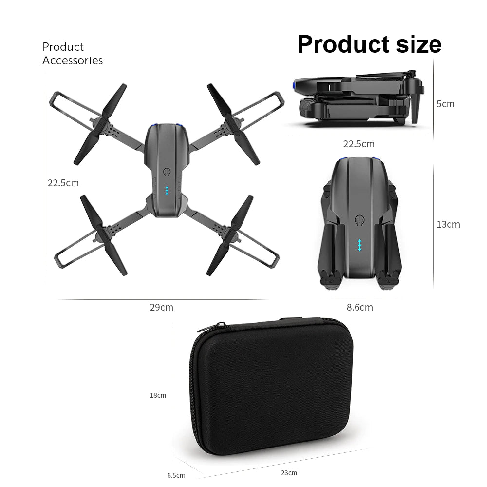 Drone X Pro Quadcopter 2026 5G 4K GPS HD Dual Camera Wifi FPV Foldable RC