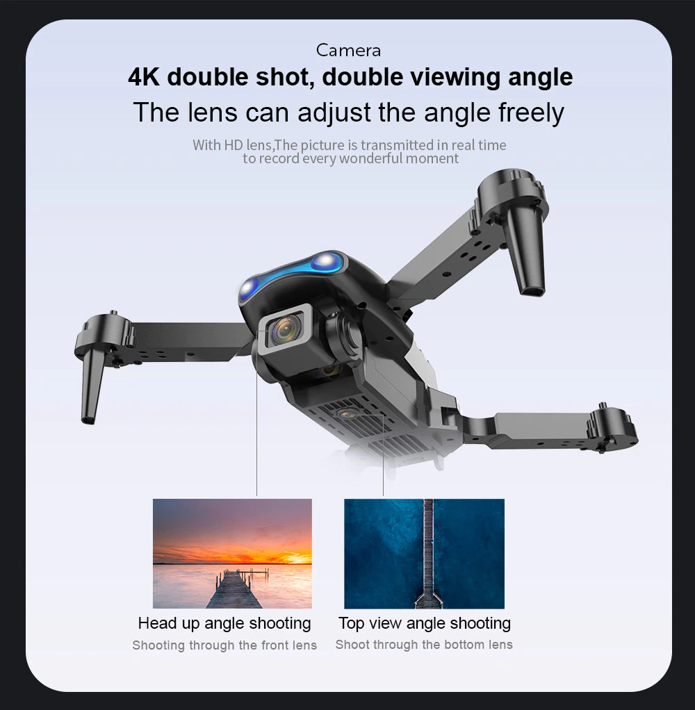 Drone X Pro Quadcopter 2026 5G 4K GPS HD Dual Camera Wifi FPV Foldable RC