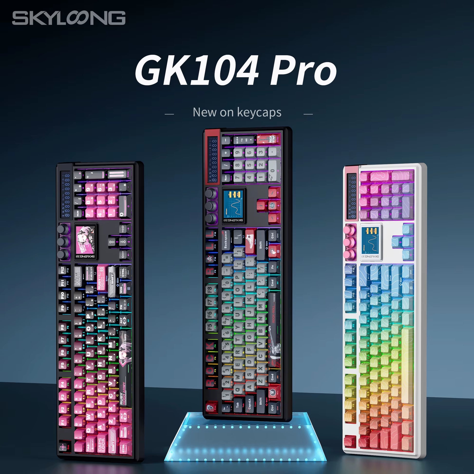 SKYLOONG GK104 Pro Wireless Mechanical Keyboard 100% Custom Keyboard Hot-Swapp Low-Noise Switch for PC Gamer Office Accessories