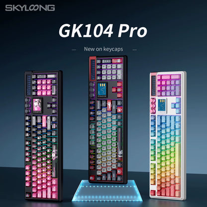 SKYLOONG GK104 Pro Wireless Mechanical Keyboard 100% Custom Keyboard Hot-Swapp Low-Noise Switch for PC Gamer Office Accessories