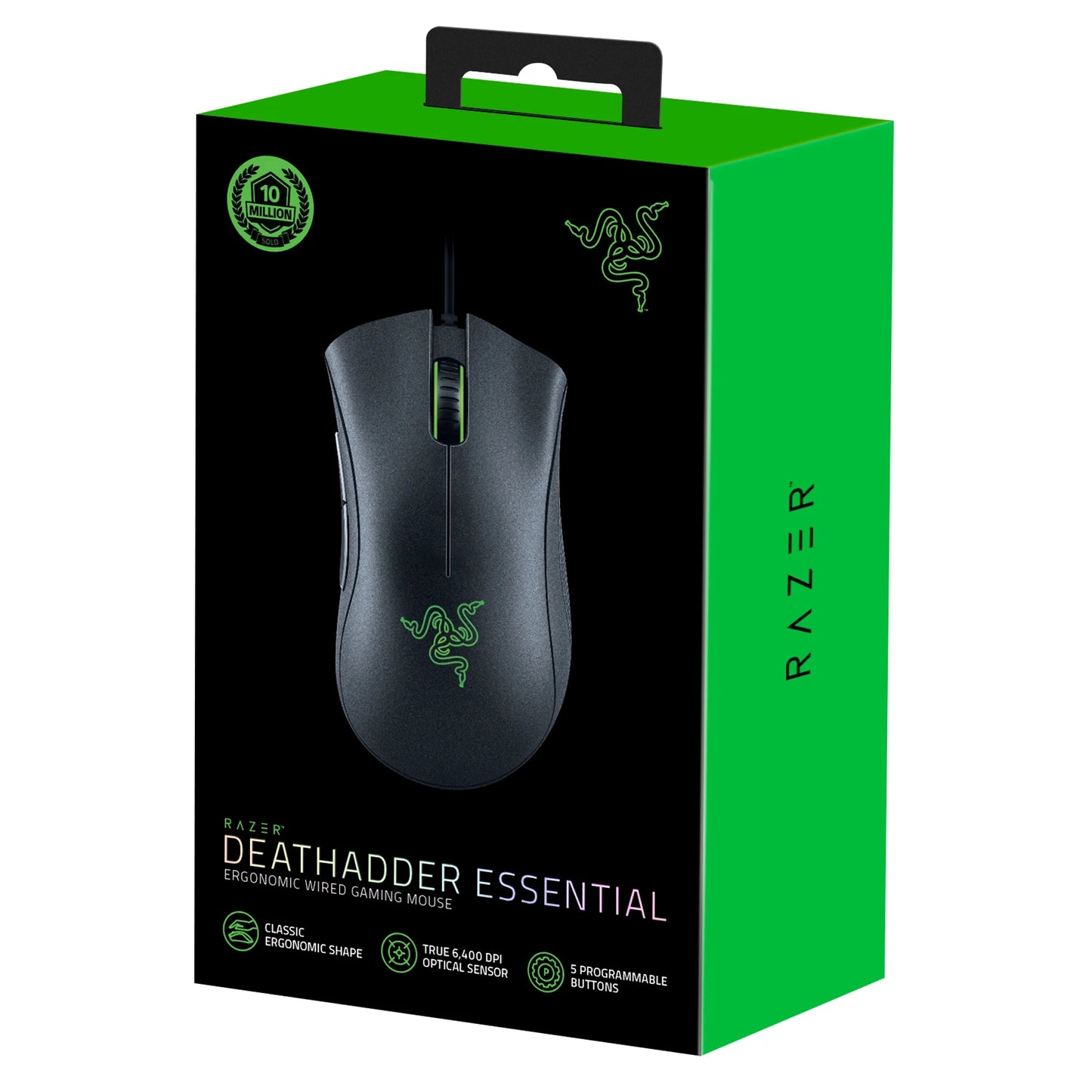 DEATHADDER ESSENTIAL - ERGONOMIC Wired Gaming Mouse -Black