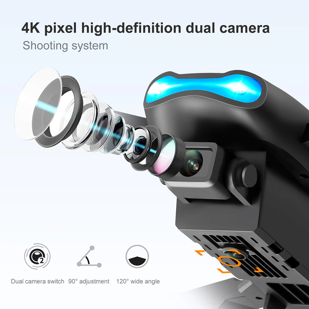 Drone X Pro Quadcopter 2026 5G 4K GPS HD Dual Camera Wifi FPV Foldable RC