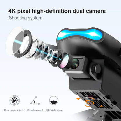 Drone X Pro Quadcopter 2026 5G 4K GPS HD Dual Camera Wifi FPV Foldable RC