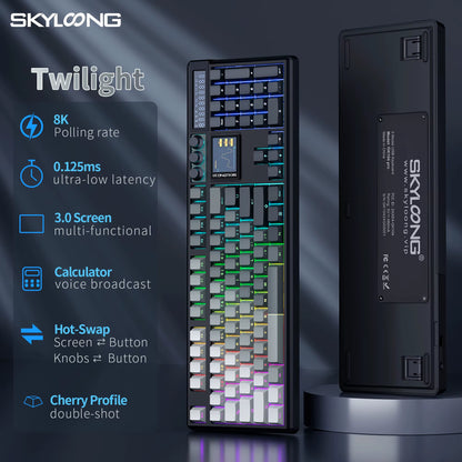 SKYLOONG GK104 Pro Wireless Mechanical Keyboard 100% Custom Keyboard Hot-Swapp Low-Noise Switch for PC Gamer Office Accessories