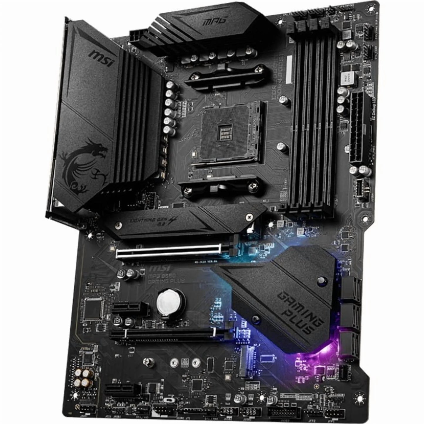 MPG B550 Gaming Plus AM4 ATX Motherboard for AMD Ryzen 5000/4000G/3000 with SATA 6Gb/s and DDR4 Support