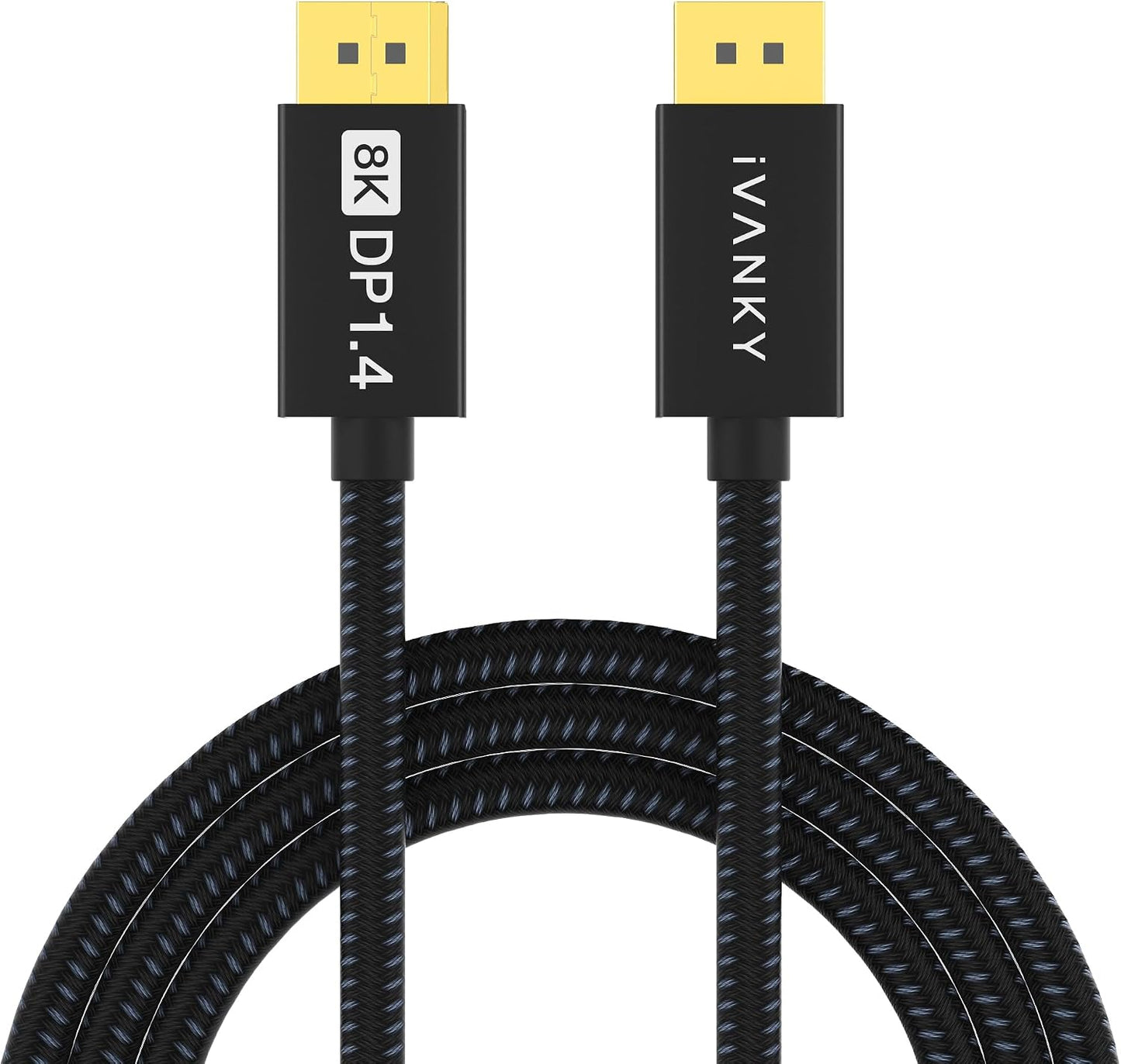 VESA Certified 8K Displayport Cable 10Ft,32.4Gbps DP to DP Cable 1.4 | Display Port Cord, 8K@60Hz, 4K@240Hz, 2K@240Hz, Supports HBR3, HDCP 2.2, HDR, Compatible with Gaming Monitor, TV, PC, Laptop
