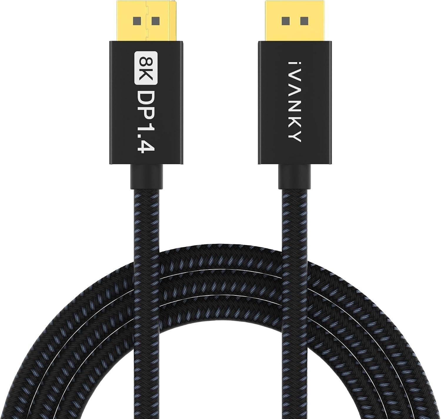 VESA Certified 8K Displayport Cable 10Ft,32.4Gbps DP to DP Cable 1.4 | Display Port Cord, 8K@60Hz, 4K@240Hz, 2K@240Hz, Supports HBR3, HDCP 2.2, HDR, Compatible with Gaming Monitor, TV, PC, Laptop